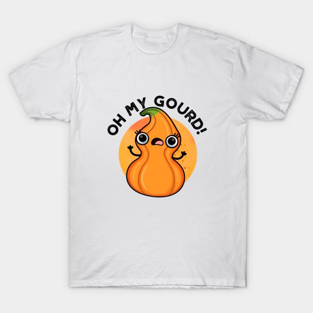 Oh My Gourd Cute Veggie Pun T-Shirt by punnybone